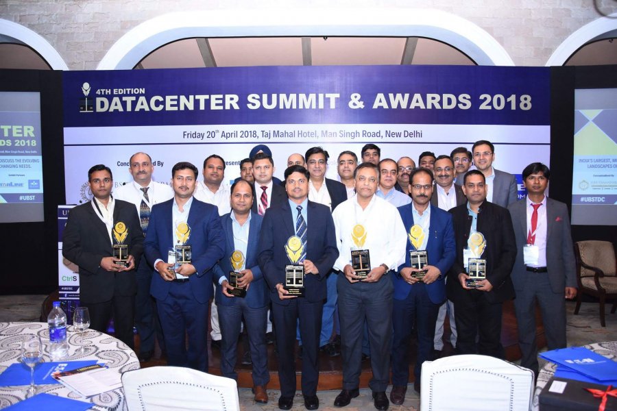Sunsolar International DATA CENTRE SUBMIT & Awards 2018, New DELHI , in INDIA for BEST IT Infrastructures & Software Management